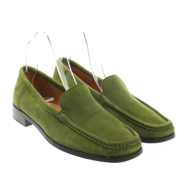 Loafers, in Green, Bally