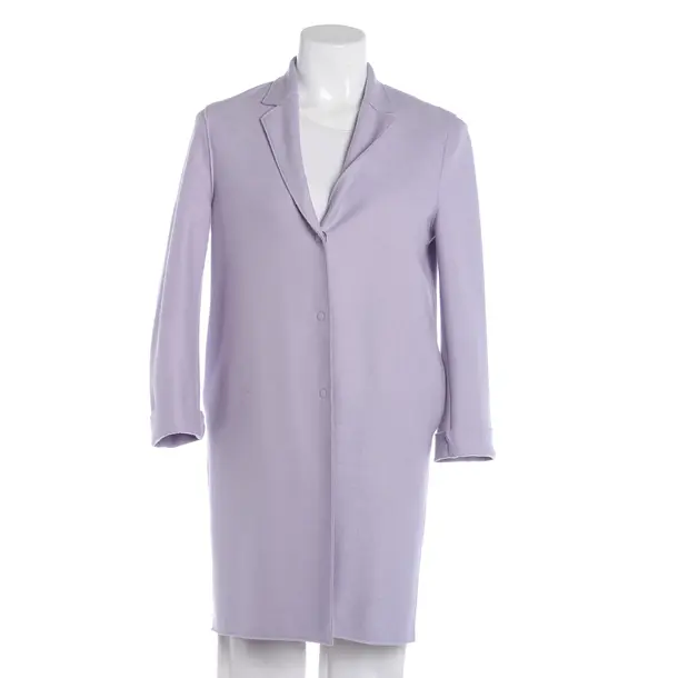 Mid-Season Coat, in Lavender, Wool, Harris Wharf London
