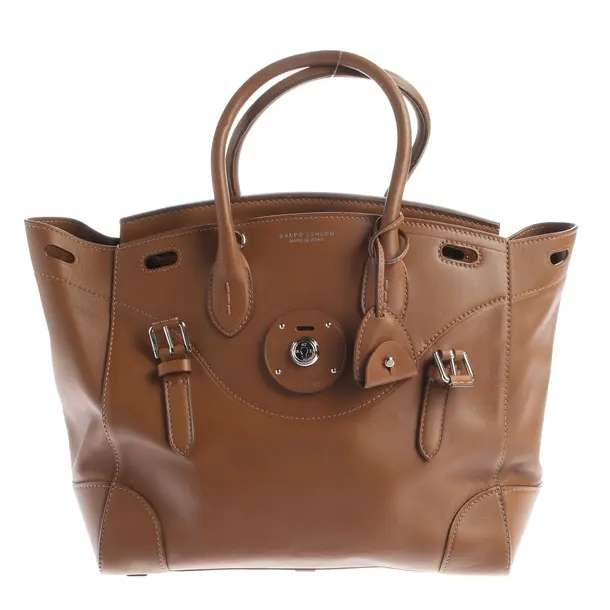 Handtasche, in Braun, Leder, Ralph Lauren Purple Label