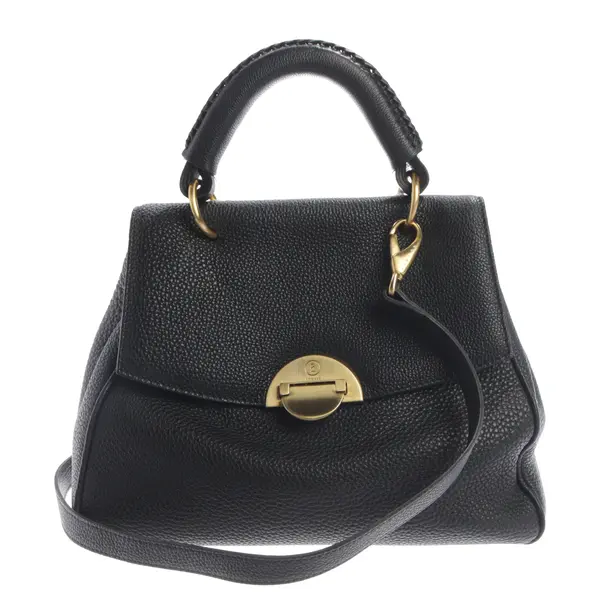 Handtasche, in Schwarz, Leder, Bogner
