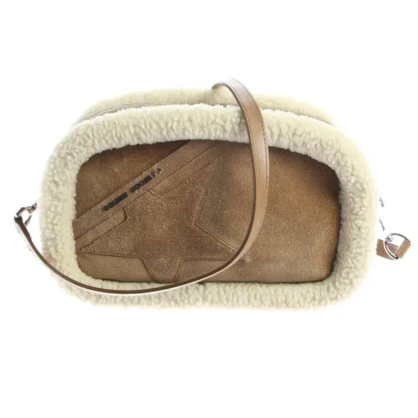 Schultertasche, in Braun, Leder, Golden Goose