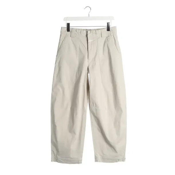 Jeans straight fit, in Beige, Cotone, Chiuso