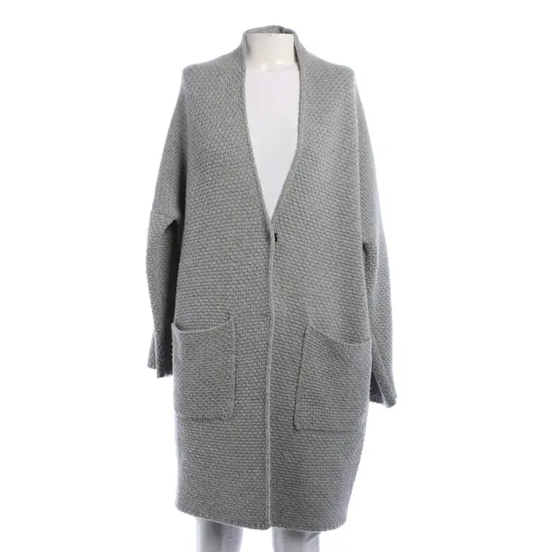 Cardigan, in Gray, Wool, Avant Toi