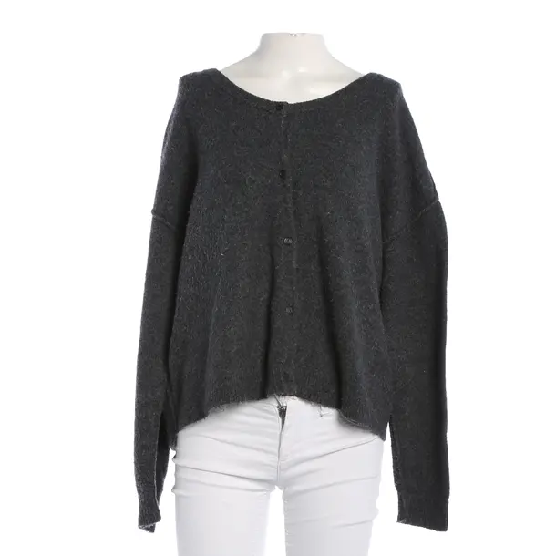 Strickjacke, in Grau, Polyamid, American Vintage