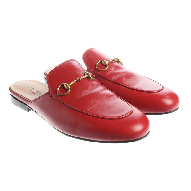 Mules, in Red, Gucci