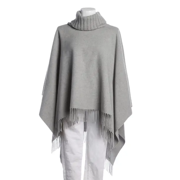 Poncho, in Grigio chiaro, Lana, Fabiana Filippi
