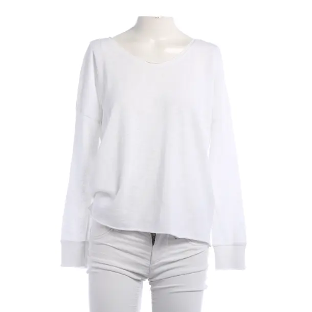 Longsleeve, in Weiß, Baumwolle, American Vintage