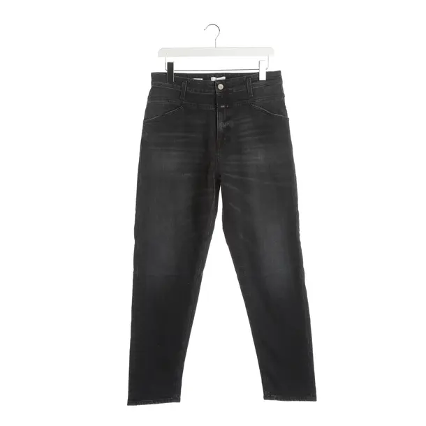 Straight Fit Jeans, in Dark Gray, Cotton, Closed