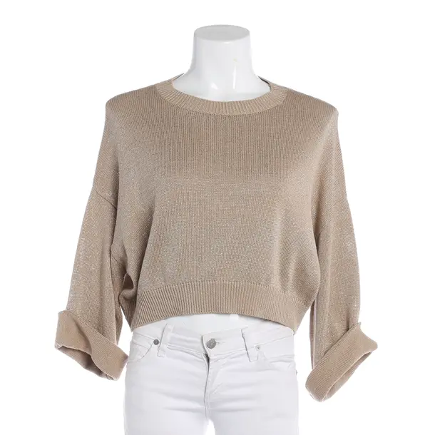 Pullover, in Camel, Baumwolle, Brunello Cucinelli