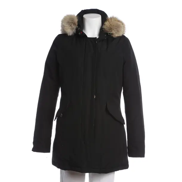 Winter Jacket, in Black, Cotton, Woolrich