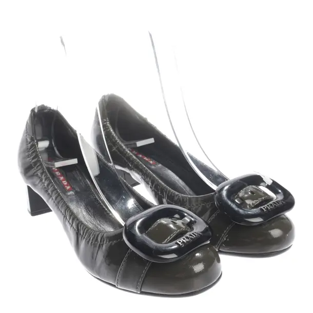 Décolleté, in Verde scuro, Prada Linea Rossa