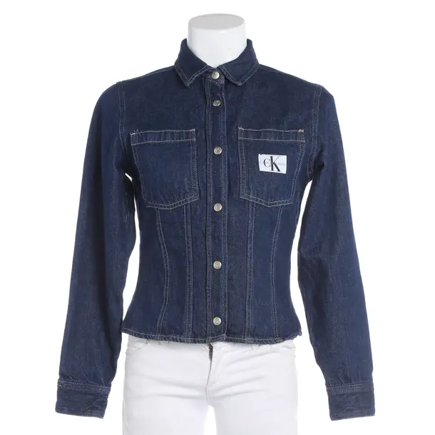 Denim Jacket, in Navy, Cotton, Calvin Klein