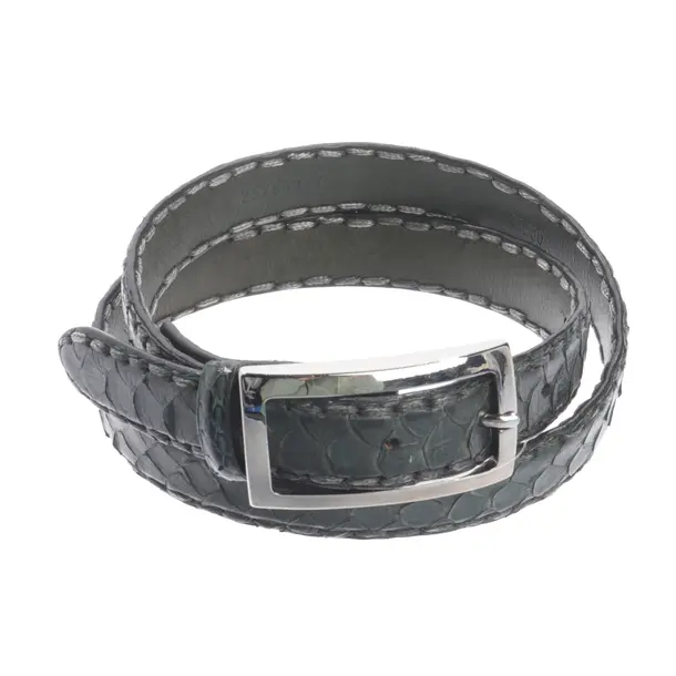 Gürtel, in Dunkelgrau, Leder, Reptile´s House