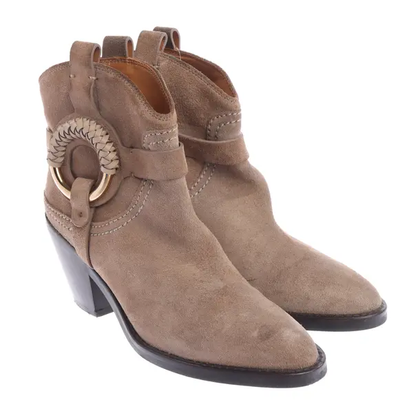 Ankle Boots, in Light Brown, See by Chloé