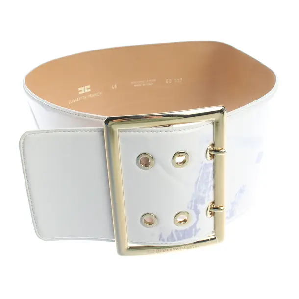 Belt, in White, Polyimide, Elisabetta Franchi