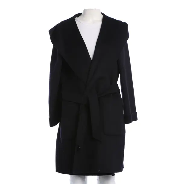 Übergangsmantel, in Navy, Wolle, Max Mara