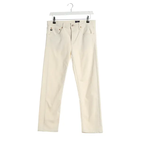 Slim Fit Jeans, in Cream, Cotton, Adriano Goldschmied