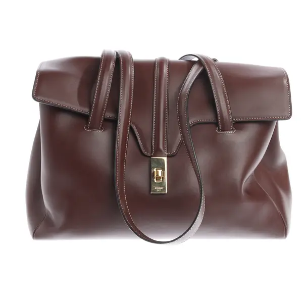 Shoulder Bag, in Dark Brown, Leather, Céline