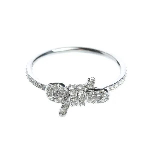 Ring, in Silver, Metal (metallic, metallized), Swarovski