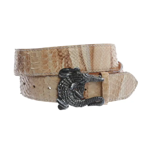 Belt, in Beige, Leather, Reptile´s House