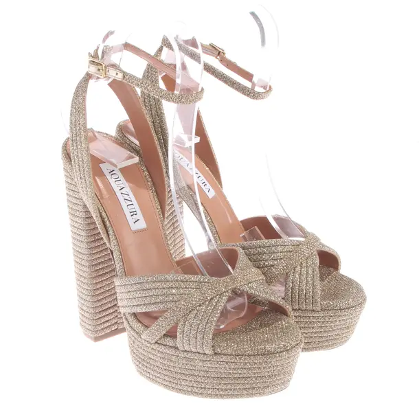 Sandaletten, in Gold, Aquazzura