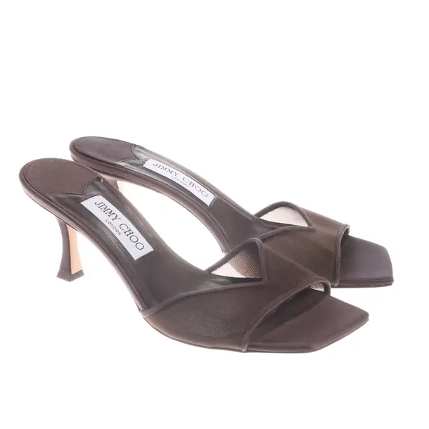 Heeled Sandals, in Dark Brown, Jimmy Choo