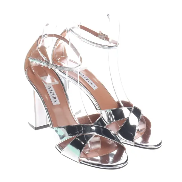 Heeled Sandals, in Silver, Aquazzura