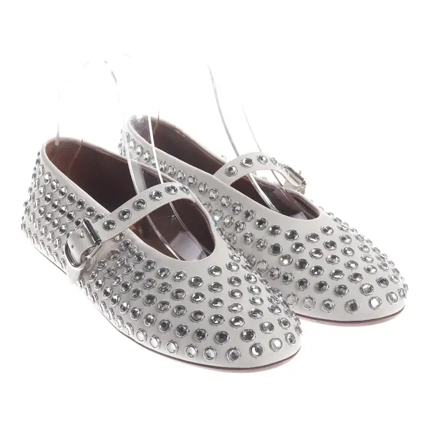 Ballet Flats, in White, Alaia