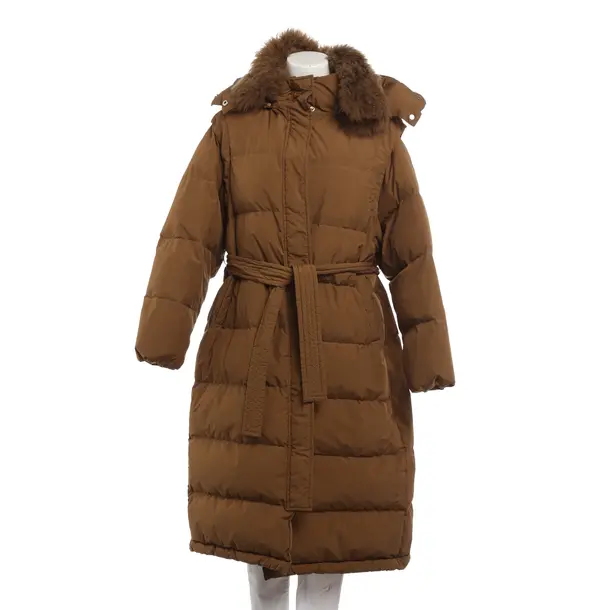 Winter Jacket, in Light Brown, Polyester, Yves Salomon