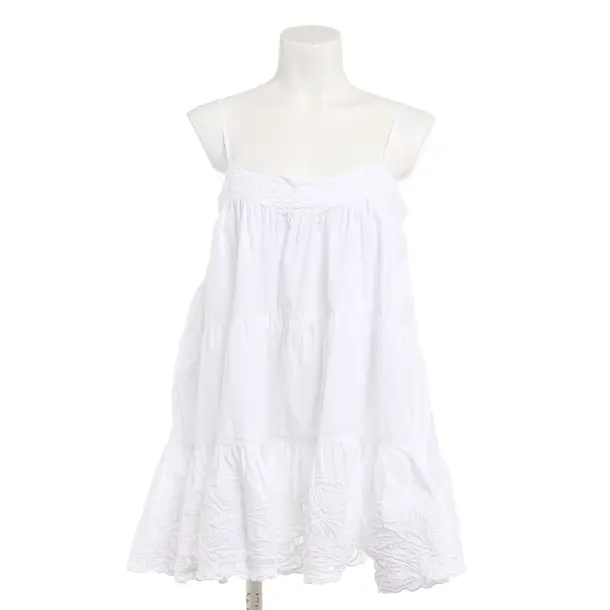 Dress, in White, Cotton, Juliet Dunn