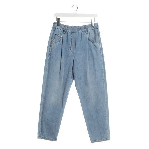 Hose, in Blau, Baumwolle, Brunello Cucinelli