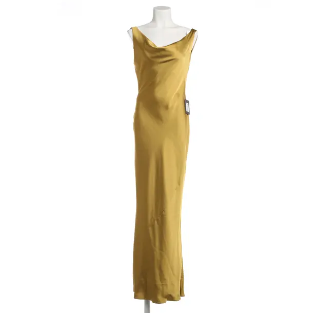 Cocktail Dress, in Mustard Yellow, Polyester, Norma Kamali