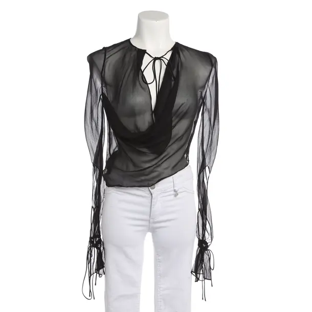 Bluse, in Schwarz, Seide, Christopher Esber