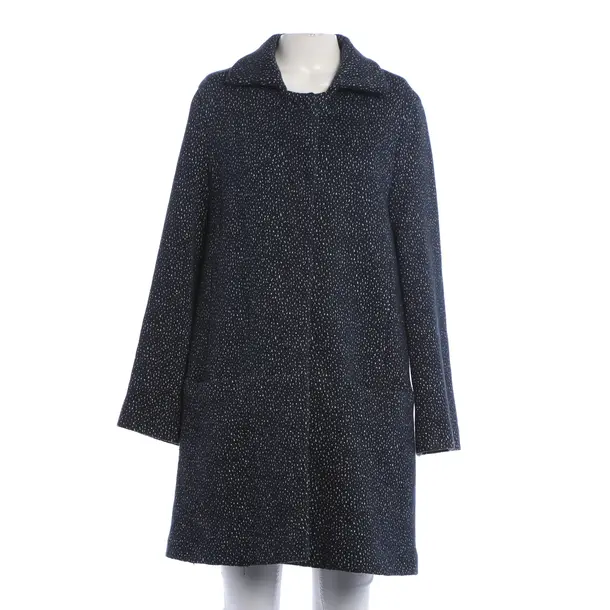Mid-Season Coat, in Navy, Cotton, Odeeh