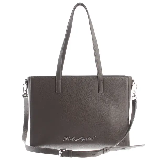 Borsa a cinture a tracolla, in Marrone scuro, Pelle, Karl Lagerfeld