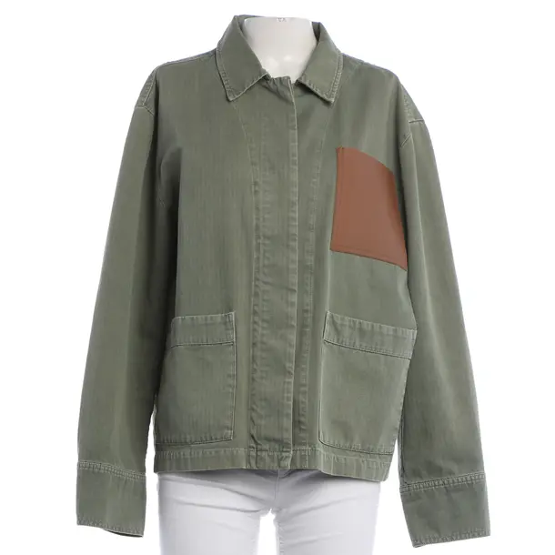Denim Jacket, in Olive Green, Cotton, Anine Bing