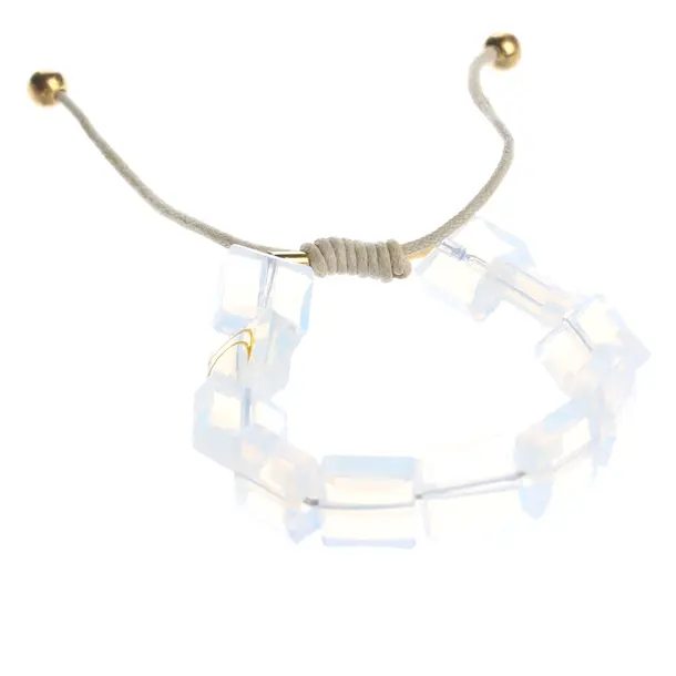 Armband, in Weiß, Sonstige Fasern, Swarovski