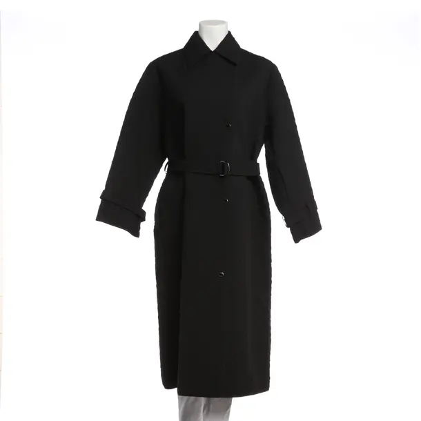 Mid-Season Coat, in Black, Polyester, Hugo Boss