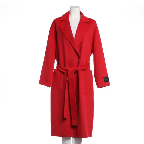 Mid-Season Coat, in Red, Polyester, Hugo Boss Red Label