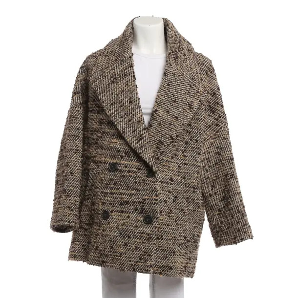 Mid-Season Coat, in Dark Brown, Wool, Drykorn