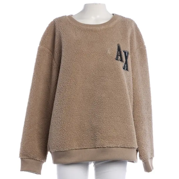 Felpa, in Marrone chiaro, Poliestere, Armani Exchange