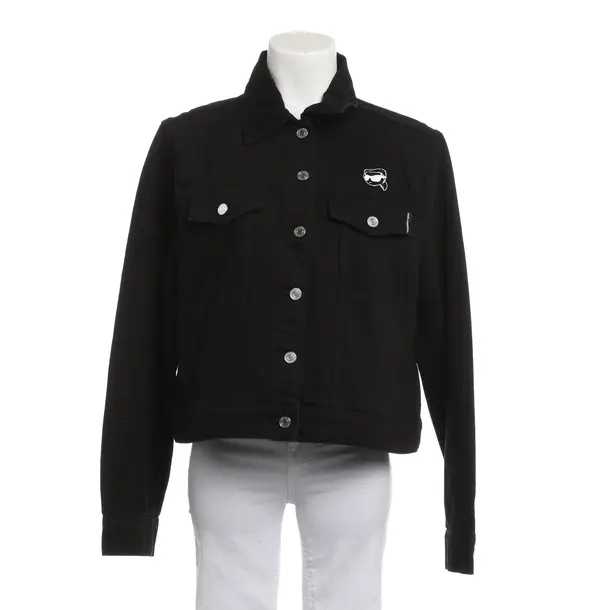 Sommerjacke, in Schwarz, Baumwolle, Karl Lagerfeld