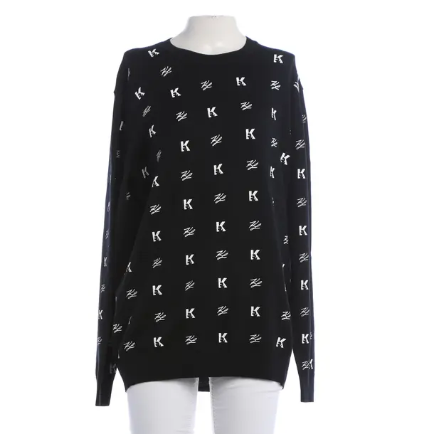 Wool Jumper, in Black, Wool, Karl Lagerfeld