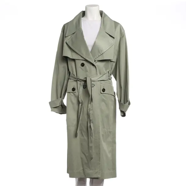 Trenchcoat, in Hellgrün, Baumwolle, Marc Cain