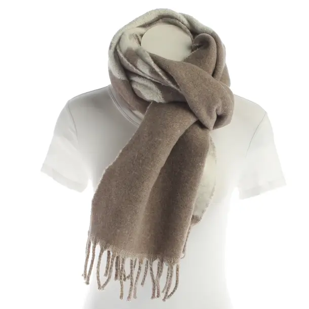 Scarf, in Brown, Wool, Karl Lagerfeld