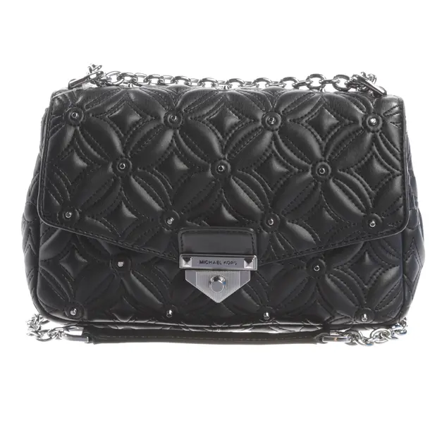 Shoulder Bag, in Black, Leather, Michael Kors