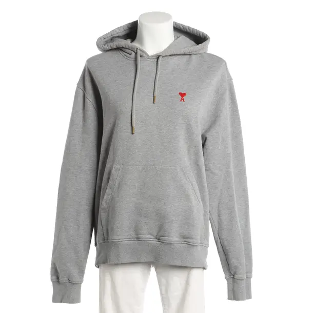 Hoodie, in Grau, Baumwolle, Ami Paris