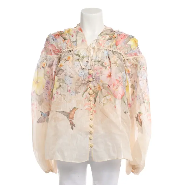 Blouse, in Multicolored, Linen, Zimmermann