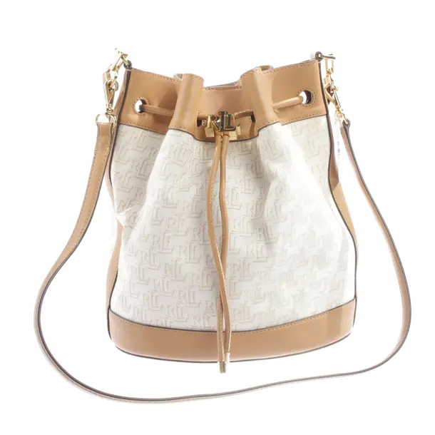Bucket Bag, in Light Brown, Cotton, Lauren Ralph Lauren