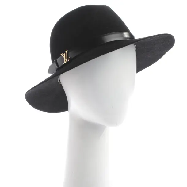 Hat, in Black, Wool, Louis Vuitton